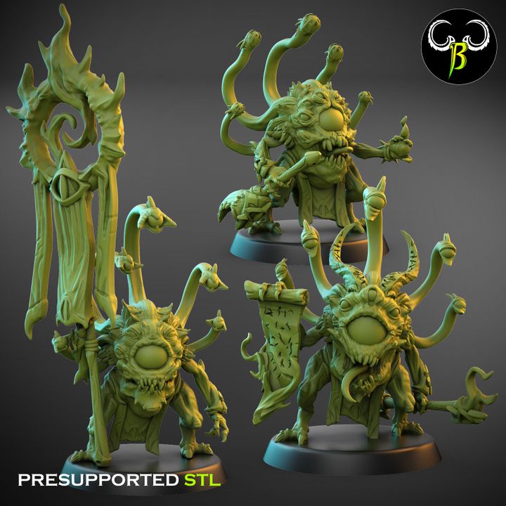 DiscEyeples, Leader Set (3 Variants Available) - Clay Beast Creations