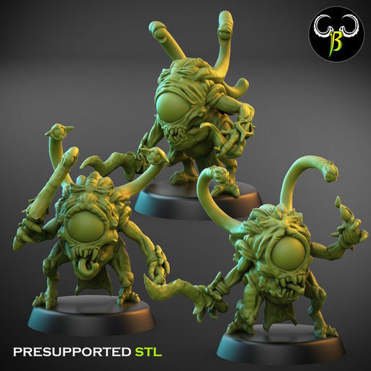 Eyecolites, Set 1 (3 Variants Available) - Clay Beast Creations