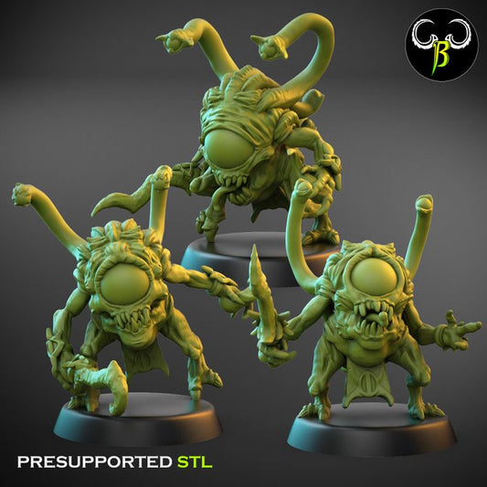 Eyecolites, Set 3 (3 Variants Available) - Clay Beast Creations