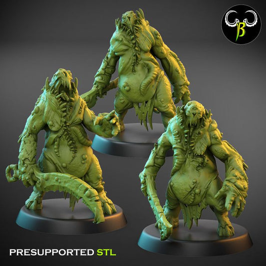 Maggotfiends, Set 1 (3 Variants Available) - Clay Beast Creations