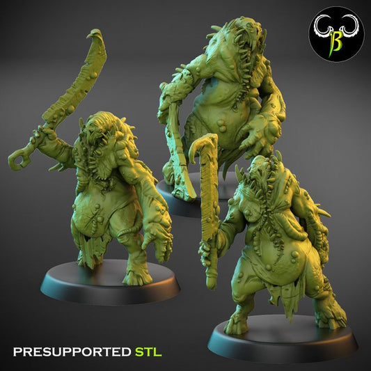 Maggotfiends, Set 3 (3 Variants Available) - Clay Beast Creations