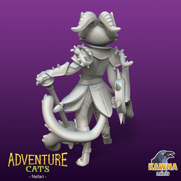 Nefari Paladin (2 Variants Available) - Kawna Minis