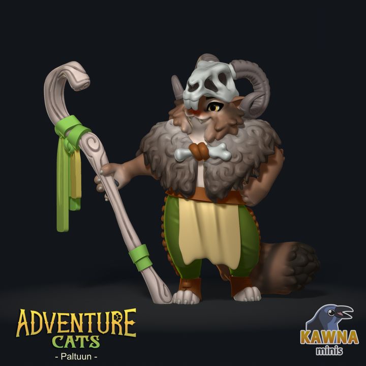 Paltuun Druid (2 Variants Available) - Kawna Minis