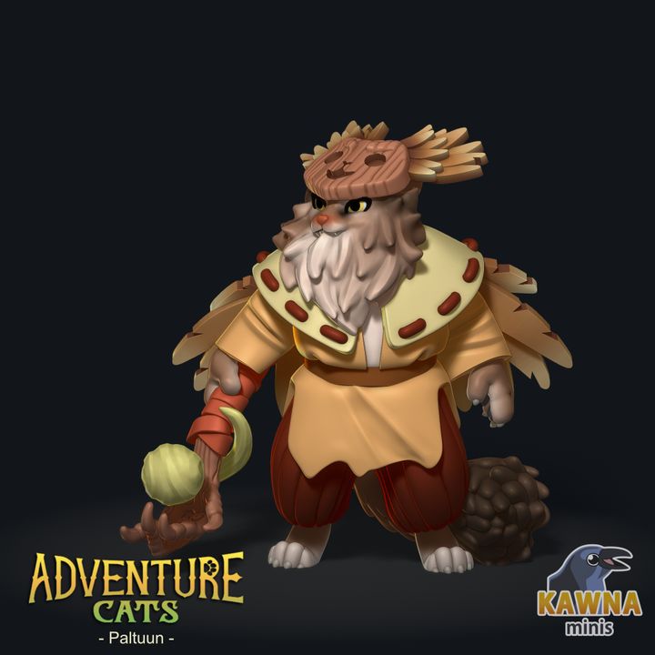 Paltuun Druid (2 Variants Available) - Kawna Minis