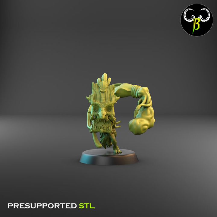 Shore Warriors, Fish Squad - Tikki Folk (6 Variants Available) - Clay Beast Creations
