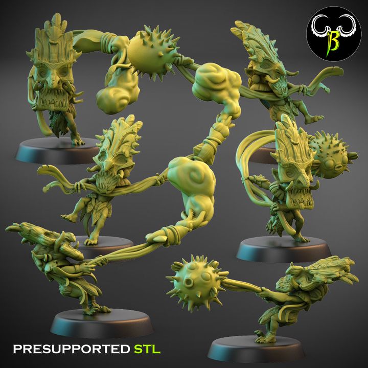Shore Warriors, Fish Squad - Tikki Folk (6 Variants Available) - Clay Beast Creations