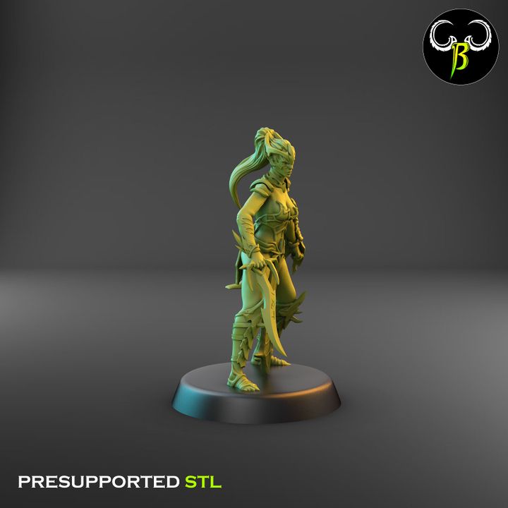 Spider Cultists, Dark Elf Blade & Shield Squad (9 Variants Available) - Clay Beast Creations