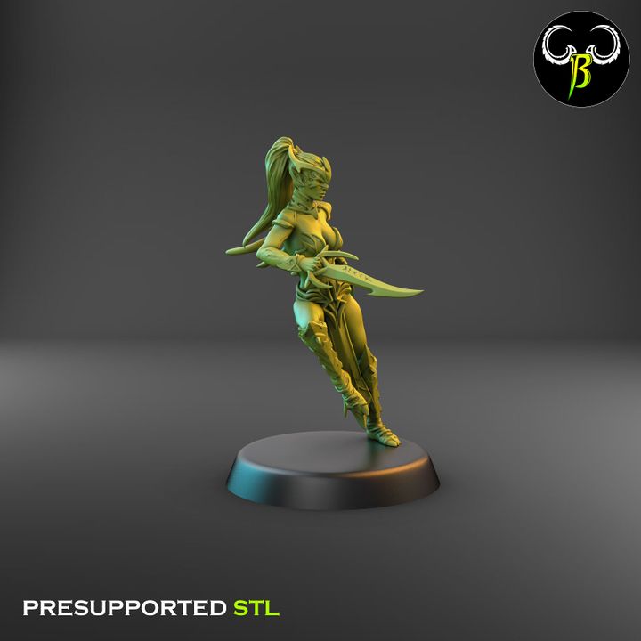Spider Cultists, Dark Elf Blade & Shield Squad (9 Variants Available) - Clay Beast Creations