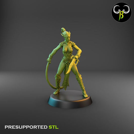 Spider Cultists, Dark Elf Whip & Blade Squad (9 Variants Available) - Clay Beast Creations