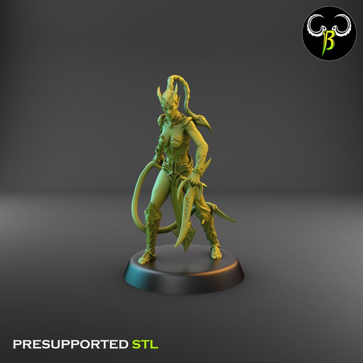 Spider Cultists, Dark Elf Whip & Blade Squad (9 Variants Available) - Clay Beast Creations