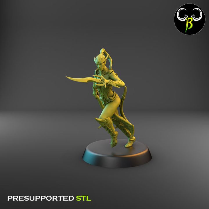 Spider Cultists, Dark Elf Whip & Blade Squad (9 Variants Available) - Clay Beast Creations