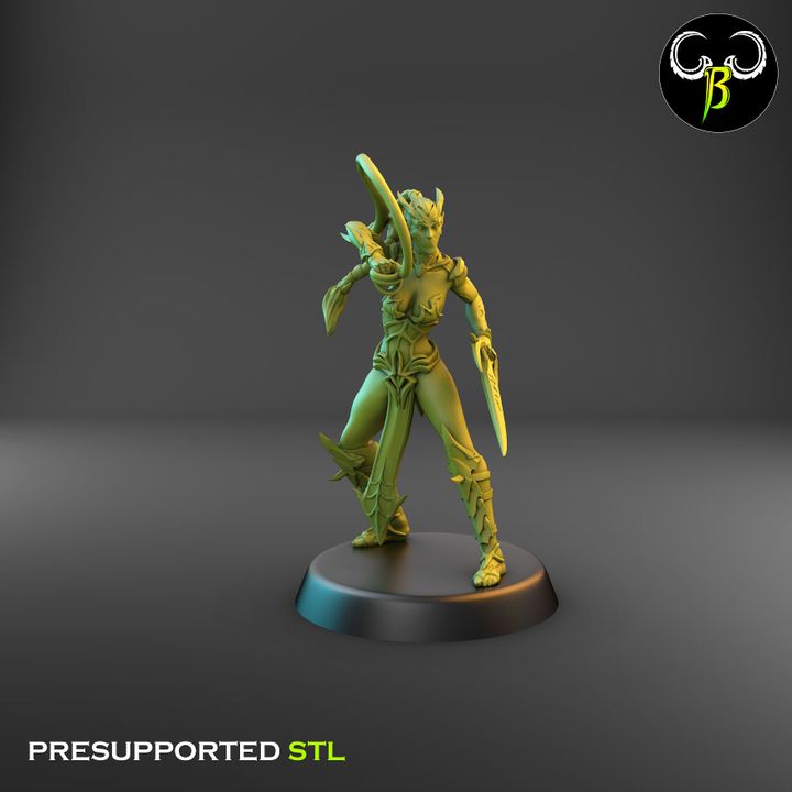 Spider Cultists, Dark Elf Whip & Blade Squad (9 Variants Available) - Clay Beast Creations