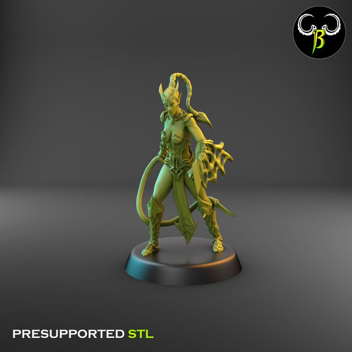 Spider Cultists, Dark Elf Whip & Shield Squad (9 Variants Available) - Clay Beast Creations