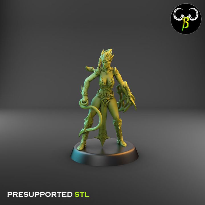 Spider Cultists, Dark Elf Whip & Shield Squad (9 Variants Available) - Clay Beast Creations