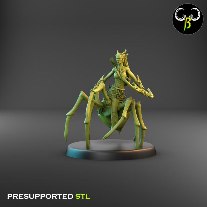 Spider God Favoured, Bow Squad - Spider Centaur Elves (7 Variants Available) - Clay Beast Creations