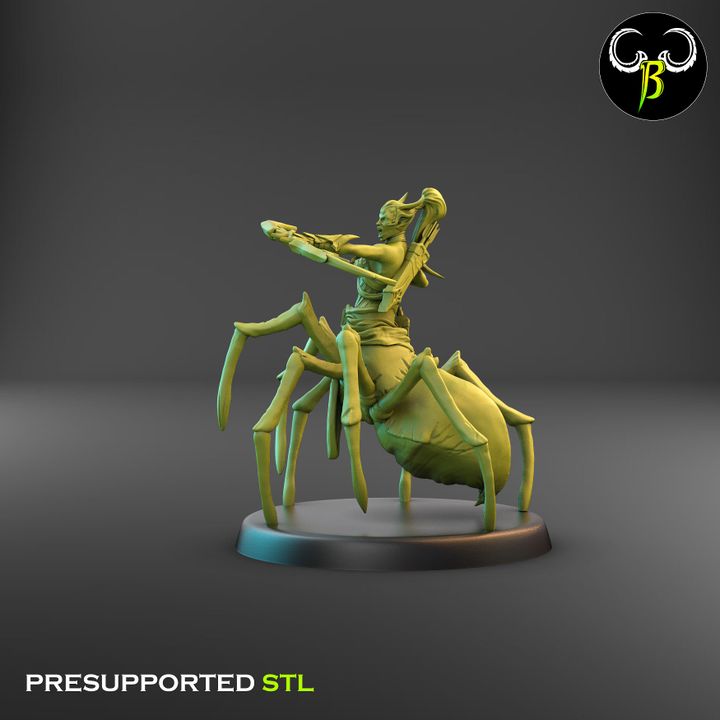 Spider God Favoured, Bow Squad - Spider Centaur Elves (7 Variants Available) - Clay Beast Creations