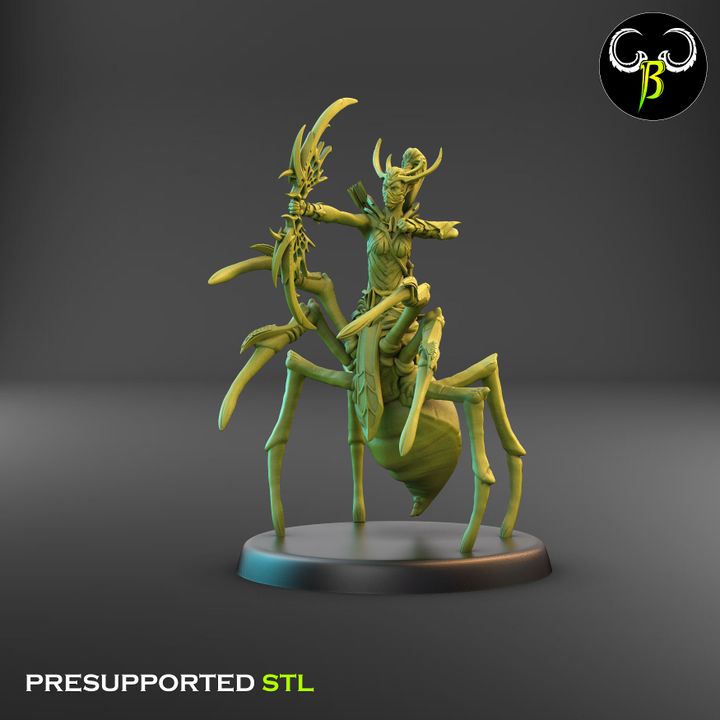 Spider God Favoured, Bow Squad - Spider Centaur Elves (7 Variants Available) - Clay Beast Creations