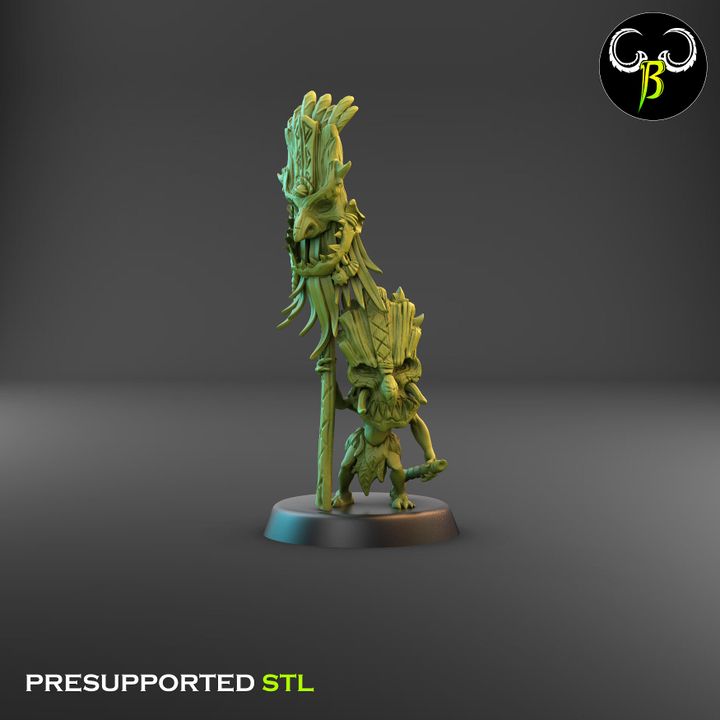 Shore Warriors, Champions - Tikki Folk Leaders (5 Variants Available) - Clay Beast Creations