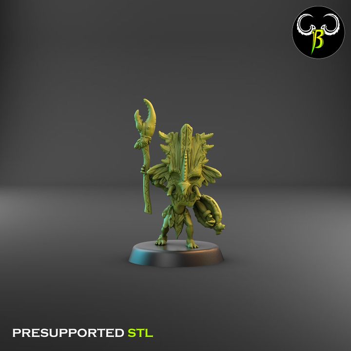 Shore Warriors, Champions - Tikki Folk Leaders (5 Variants Available) - Clay Beast Creations