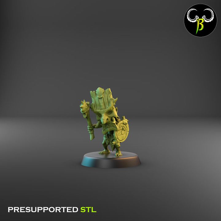 Shore Warriors, Blade Squad - Tikki Folk Melee Fighters (9 Variants Available) - Clay Beast Creations