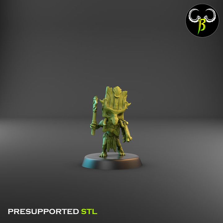 Shore Warriors, Blade Squad - Tikki Folk Melee Fighters (9 Variants Available) - Clay Beast Creations
