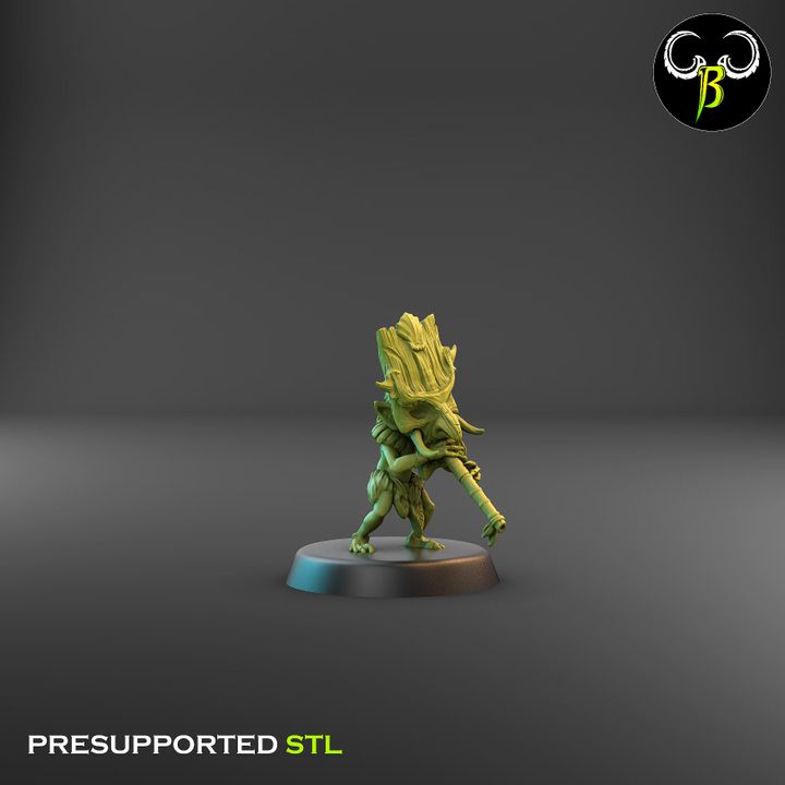 Shore Warriors, Blowpipe Squad - Tikki Folk Ranged Fighters (9 Variants Available) - Clay Beast Creations