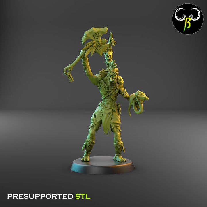 Tribztusks Leader Squad, Troll Bosses (3 Variants Available) - Clay Beast Creations