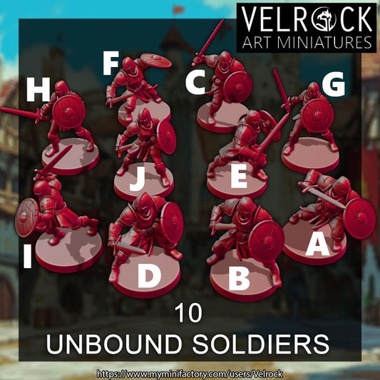 Unbound, Soldiers (10 Variants Available) - Velrock