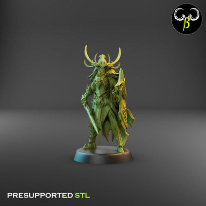 Venom Lords, Dark Elf Leaders (4 Variants Available) - Clay Beast Creations