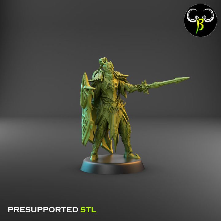 Venom Lords, Dark Elf Leaders (4 Variants Available) - Clay Beast Creations