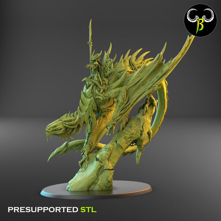 Vile Drake and Venom Lord Rider - Clay Beast Creations
