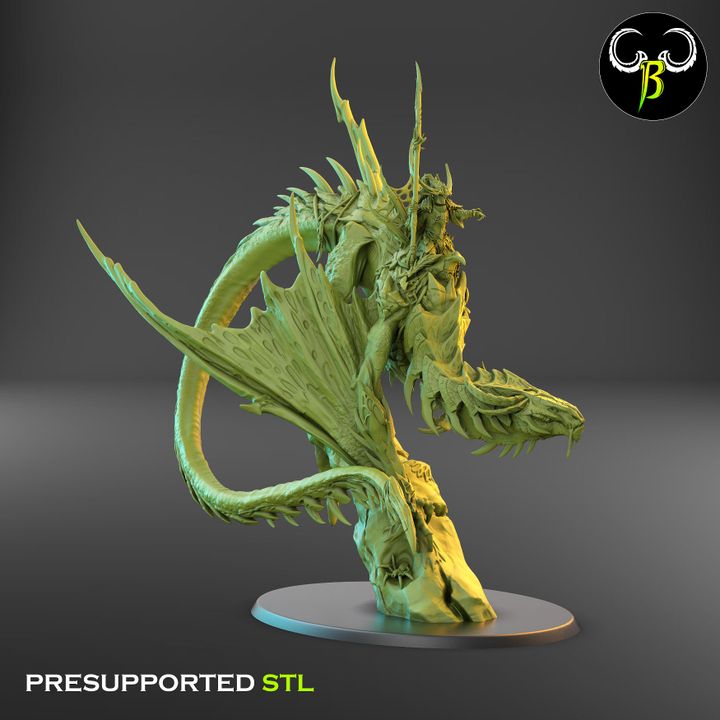 Vile Drake and Venom Lord Rider - Clay Beast Creations