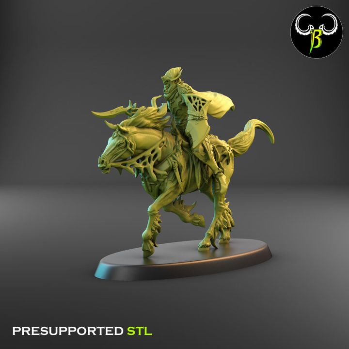 Webreavers, Dark Elf Cavalry Squad (9 Variants Available) - Clay Beast Creations