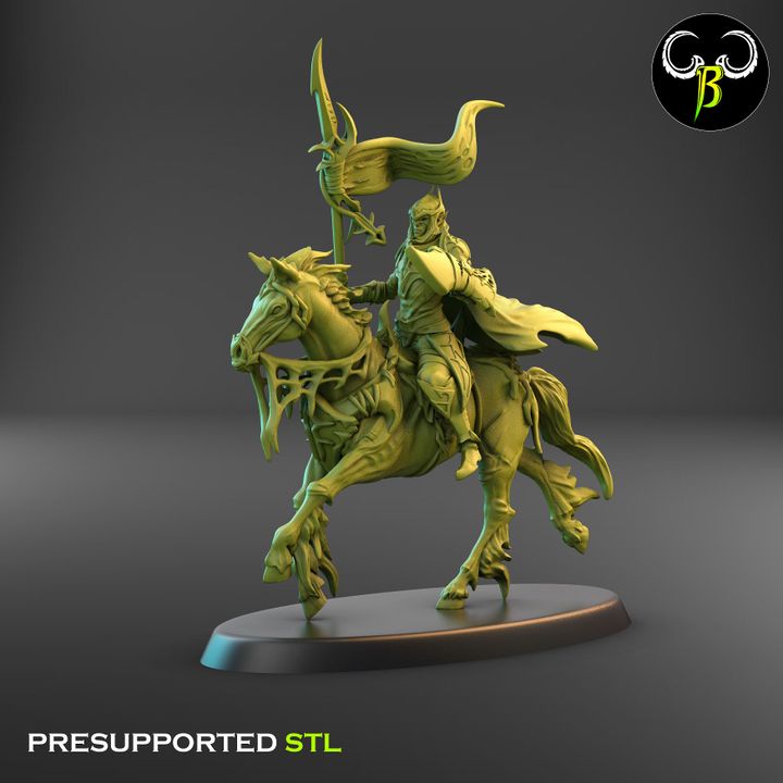 Webreavers, Dark Elf Cavalry Squad (9 Variants Available) - Clay Beast Creations