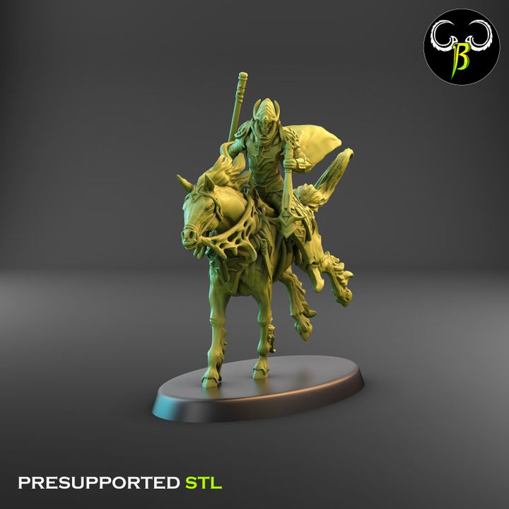 Webreavers, Dark Elf Cavalry Squad (9 Variants Available) - Clay Beast Creations
