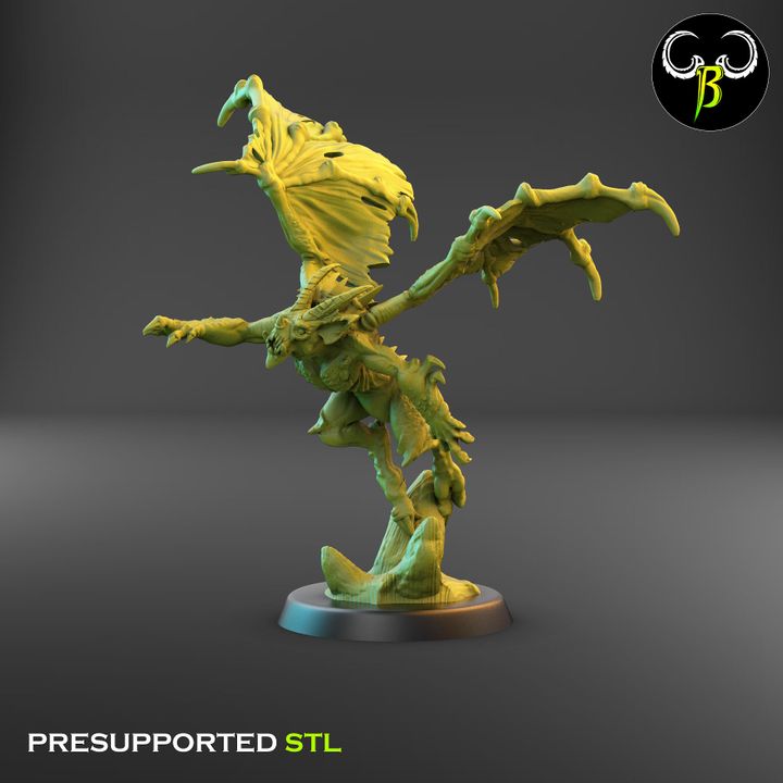 Winged Shadows, Set 1 (5 Variants Available) - Clay Beast Creations