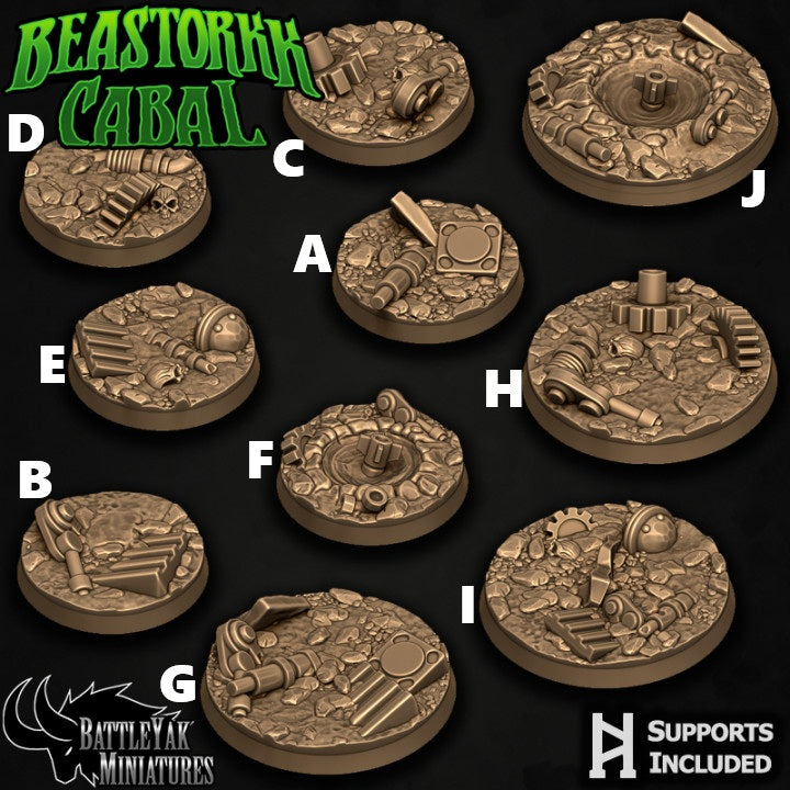 Skorched Urth, Beastorkk Cabal Bases - Post Apocalyptic Base Set (15 Variants Available) - Battle Yak
