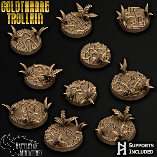 Golden City Bases - Jungle Temple Base Set (15 Variants Available) - Battle Yak