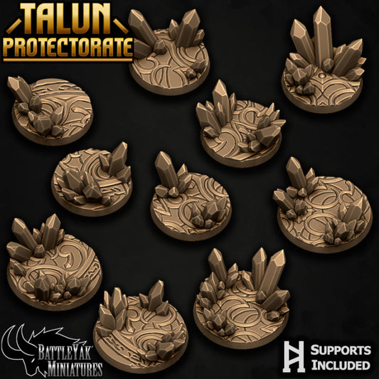 Lucent Cathedral Bases - Crystal Growth Temple Base Set (15 Variants Available) - Battle Yak