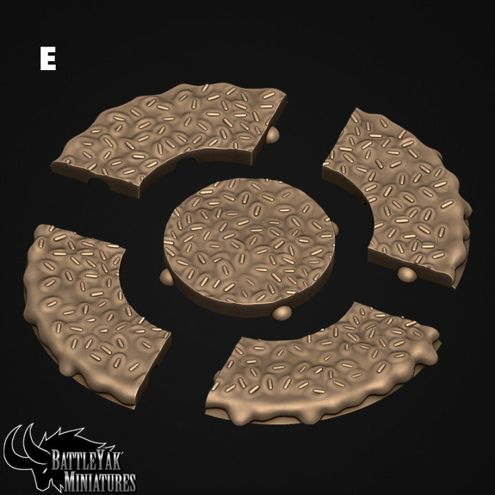 Delicious Frosting Bases - Cake with Sprinkles Design Base Set (5 Variants Available) - Battle Yak