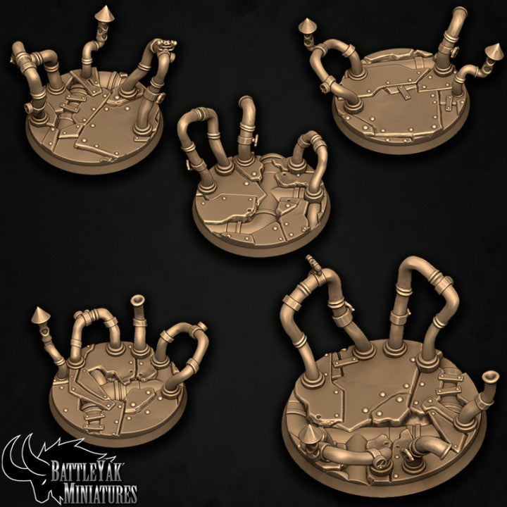 Wyzerd Skitterlair Bases, Pipes and Tubes Base Set (15 Variants Available) - Battle Yak