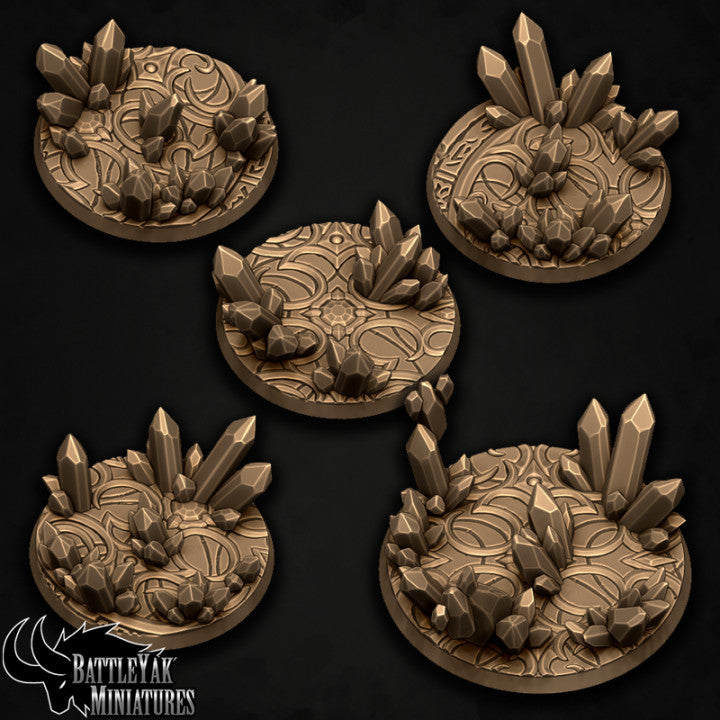 Lucent Cathedral Bases - Crystal Growth Temple Base Set (15 Variants Available) - Battle Yak