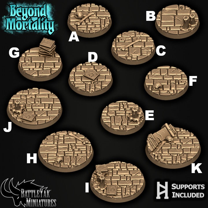 Darker Dungeon Bases - Paving Stones and Trinkets Base Set (17 Variants Available) - Battle Yak