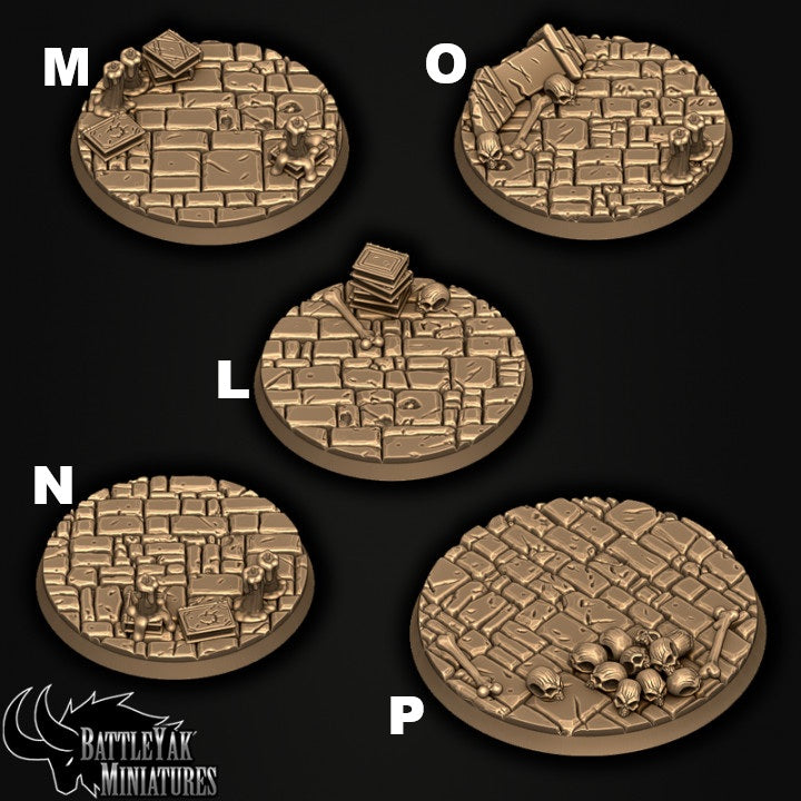 Darker Dungeon Bases - Paving Stones and Trinkets Base Set (17 Variants Available) - Battle Yak