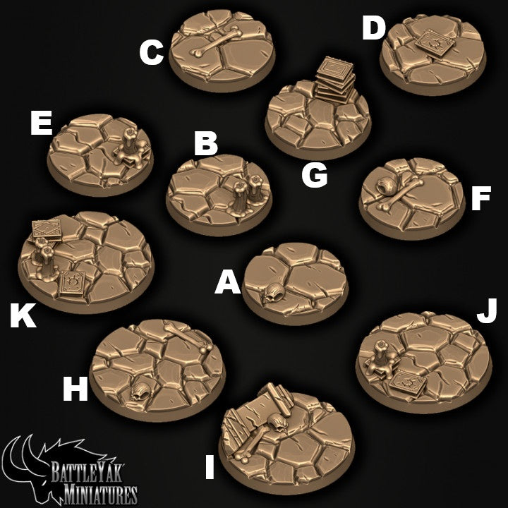Broken Tomb Bases - Cobblestones and Trinkets Base Set (17 Variants Available) - Battle Yak