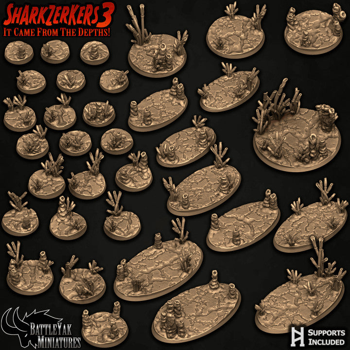 Abyssal Plane Bases - Deep Ocean Floor Base Set (15 Variants Available) - Battle Yak