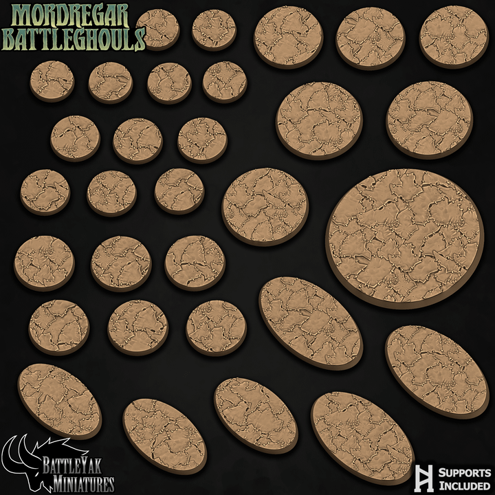 Sutured Ghoulskin Bases - Stitched Leather Base Set (31 Variants Available) - Battle Yak