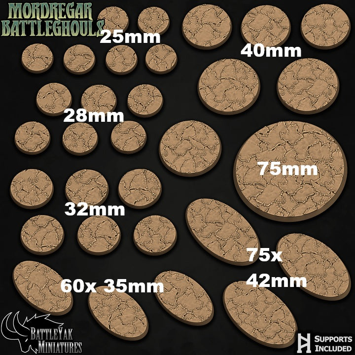 Sutured Ghoulskin Bases - Stitched Leather Base Set (31 Variants Available) - Battle Yak