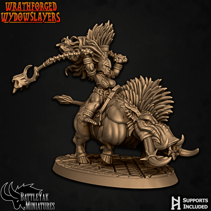 Wrathforged Wydowslayers, Battleboar Riders - Pack 1 (4 Variants Available) - Battle Yak