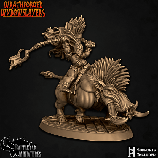 Wrathforged Wydowslayers, Battleboar Riders - Pack 1 (4 Variants Available) - Battle Yak